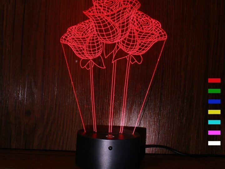 Lampa 3d acrilica