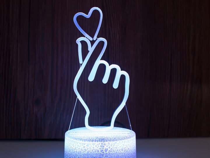 Lampa 3d Inima