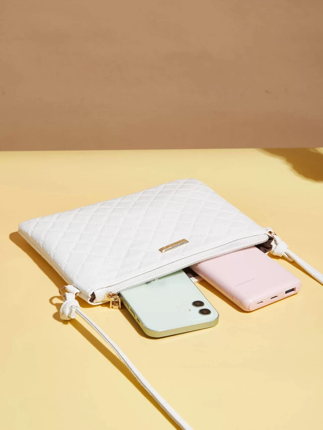Geantă matlasată cu geantă clutch - imagine 4