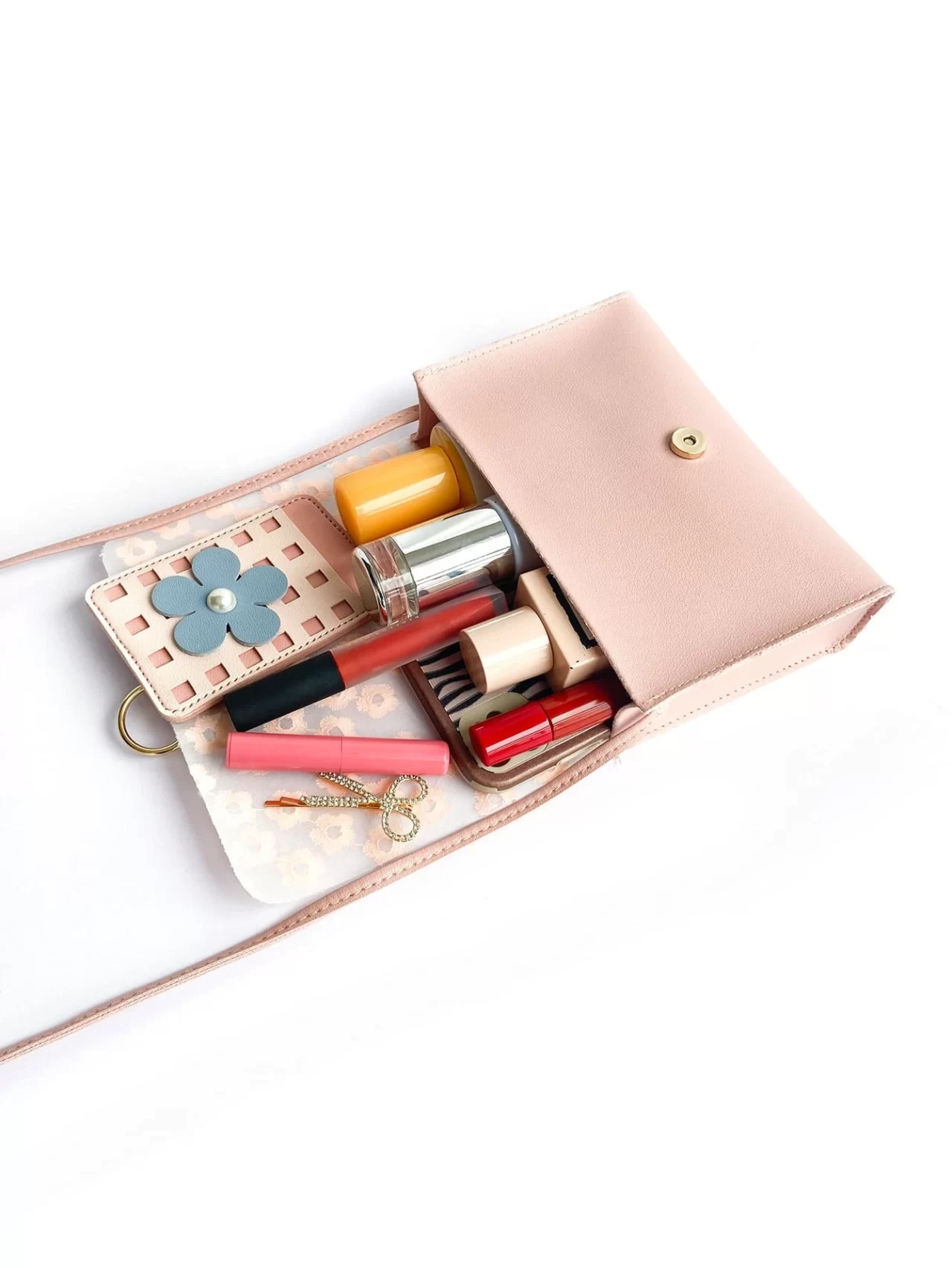 Geantă CrossBody cu broderie florală - imagine 4